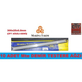 Resim Demir Testere Ağzı-testere Lama Geniş-çift Ağız 10 Adet 