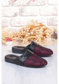 Resim Pierre Cardin Erkek Rahat Damat Terliği Çeyiz Terliği Ev İçi Erkek Terlik Bordo 