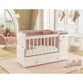 Resim Patiko Furniture Sahra 890 Büyüyen Beşik (60X165) Pembe 