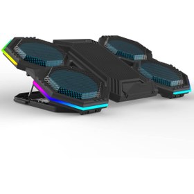 Resim Hype Store iDock F12-1 2600RPM Yüksek Devirli Fan Gaming Laptop Soğutucu Stand 