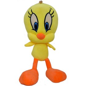 Resim Tweety Civciv Peluş Oyuncak Sevimli Kuş Pelüş 40 Cm Sarı 