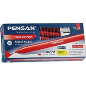 Resim Genel Markalar MetraShop 3003 Ofis Tipi Keçeli Kalem Kırmızı- 10 Lu - PE3003KK10K 1113377 