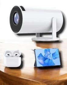 Resim Techno Stock 130 İnç Geniş Ekran ve 4K Destekli Full HD Projeksiyon Cihazı 
