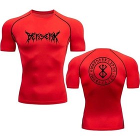 Resim Snapbuy Anime Berserk Erkekler Spor Sıkıştırma Tshirt - Uzun Kollu Eğitim Koşu Spor Salonu T Gömlek Chınaordu Yeşil Ordu Yeşil 