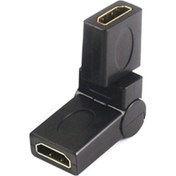 Resim Hdmı Dişi - Dişi 90 - 180 Derece Ayarlı Ara Adaptör 