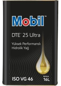 Resim Mobil Dte 25 Ultra Yüksek Performanslı Hidrolik Yağı Teneke 16 L 