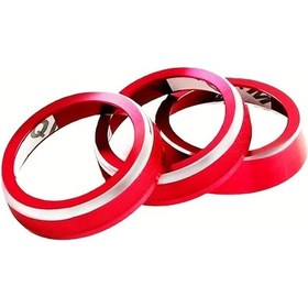 Resim Gaojunshop01 Suzuki Jimny Jb64 Jb74 19-22 Mavi 3 Parça Çizilmeye Dayanıklı Alüminyum Klima Düğme Seti 