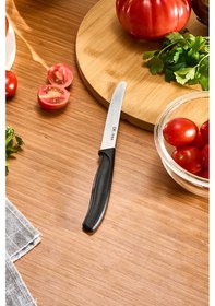 Resim Dr. Inox Domates Bıçağı Siyah 22 Cm Siyah 