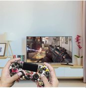 Resim Geeroyoo Ps4 İçin Kablosuz Bluetooth Oyun Kolu, Işık Çubuğu, Çift Titreşim, Ses Fonksiyonu Ve Ergonomik Tasarım Kartoon Desen 