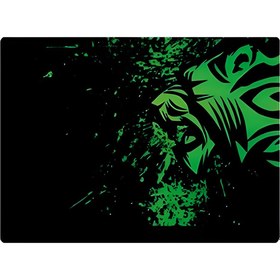 Resim Oyuncu Mausepad Rakoon Razer Yeşil Desenli Oyuncu Mouse Pad 32X24 cm Kaymaz Dikişli 1 Kalite 