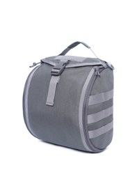 Resim Yifomall Halka Süngerli Çift Reçmeli Su Geçirmez 1000d Oxford Kumaş Tactical Kask Çantası - Gri Gri 