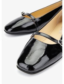 Resim Valmenti Shine Kadın Siyah Rugan Hakiki Deri Babet 33 1250 Bn Ayk Y24 Siyah Rugan 