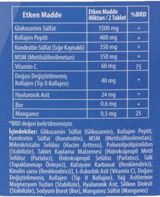 Resim Phytodef Odeflex Glukozamin Kondroitin Msm Tip 2 Kolajen - 60 Tablet 