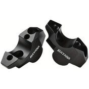 Resim Ronglight Siyah Cnc Alüminyum Motosiklet Sap Yükseltici Sıkıştırma Dirençli Dayanıklı Aksesuar 