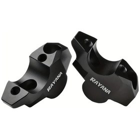 Resim Ronglight Siyah Cnc Alüminyum Motosiklet Sap Yükseltici Sıkıştırma Dirençli Dayanıklı Aksesuar 