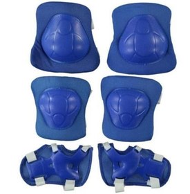 Resim Yüksek Yoğunluklu Çocuk Koruyucu Set 6 Parça Dizlik Dirseklik El Pedi Paten Scooter Bisiklet 
