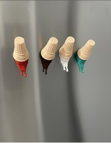 Resim Dondurma Şeklinde Buzdolabı Magneti 003 