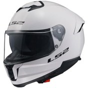 Resim Ls2 Stream 2 Kapalı Motosiklet Kaskı-63470- Beyaz 