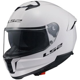 Resim Ls2 Stream 2 Kapalı Motosiklet Kaskı-63470- Beyaz 