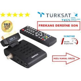 Resim Scart Girişli Tüplü Tv Uyumlu Mini Uydu Alıcısı Kullanıma Hazır 