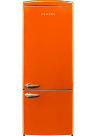 Resim Vestel Retro NFK52111 Turuncu 471 LT No-Frost Buzdolabı 