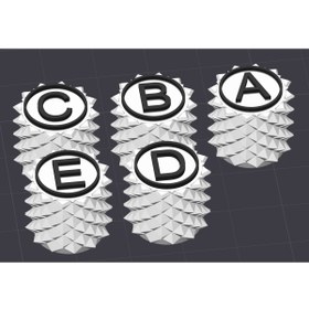 Resim Mekanikcim Özel Harfli Sibop Kapağı - ASA Filament Ham Maddeli 