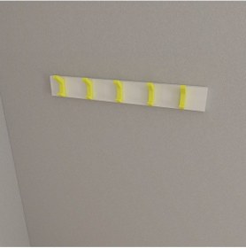 Resim Hepsi3boyutlu Modern Duvar & Kapı Kanca Askılık - 5 Adet Sarı Kanca Askılık - Model No : 2 Sarı 