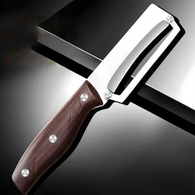 Resim LIUZHANGYU Paslanmaz Çelik Sebze Soyucu ve Dilimleyici - Meyveler, Sebzeler, Patatesler, Kabaklar, Asparaglar için Çok Fonksiyonlu Mutfak Aracı - Ergonomik Tutma Sapı ile Güvenli Kavrama, Gıda Güvenliği Tasarımı, Sebze Dilimleyici, Şık Metalik Kaplama, Dayanıklı Mutfak Eşyaları 