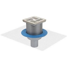 Resim Sukar Line 10 15 15 70 Paslanmaz Çelik Çerçeveli Alttan Çıkışlı Süzgeç 