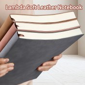 Resim Lambda Yumuşak Deri Kompozisyon Defteri – Kişiselleştirilmiş, Kare Çizgili, Yumuşak Kapak ve Yer İmi ile, İş Toplantıları ve Akademik Kullanım için Ekstra Kalın Defter 