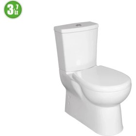 Resim Karizma Duvara Sıfır Klozet TK Yavaş Kapaklı (4 Parça) 