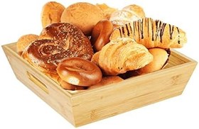 Resim Deconox Bambu Lüx Kare Büyük Ekmeklik-Meyvelik 25cm, Bambu Ekmeklik Kare Büyük Boy 25cm 
