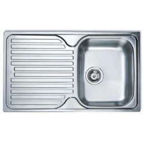 Resim Teka Princess 50 Evye 1 Göz Sol Damlalık, Paslanmaz Çelik 