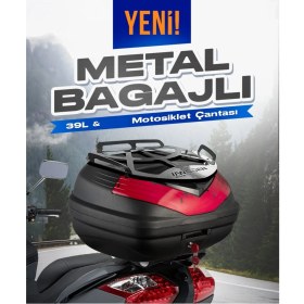 Resim Wogen WG39 Basic Metal Bagajlı Çanta (Siyah) + Karbon Dizlik Hediyeli 