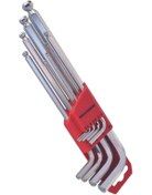 Resim İzeltaş Anahtarlar Yuvarlak Başlı Allen Anahtar Takımı Altı Köşe Uzun Boy 9 Parça 1.5 2 2.5 3 4... 6691seri 