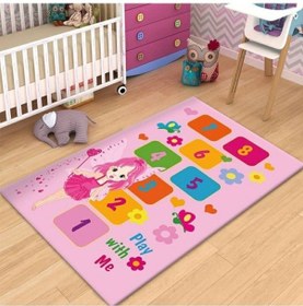 Resim Halıportalı Seksek Çocuk Odası Halısı Özel Ölçü Yapılır I-B-969 Çok Renkli 