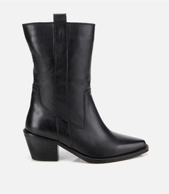 Resim Hotiç Kadın Deri Siyah Western Topuklu Bot 01boh313140a100 01boh313140a100 Siyah 