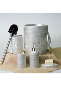 Resim Natural Tuvalet Fırçası Gümüş 