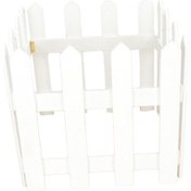 Resim Suntek Bahçe Yard Havuz Çim Için Picket Beyaz-yükseklik-30cm 