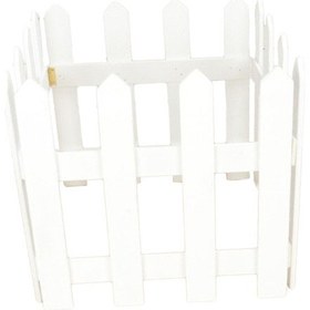 Resim Suntek Bahçe Yard Havuz Çim Için Picket Beyaz-yükseklik-30cm 