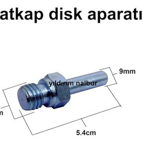 Resim Matkap Disk Adaptörü Matkap Zımpara Aparatı Polisaj Aparatı 