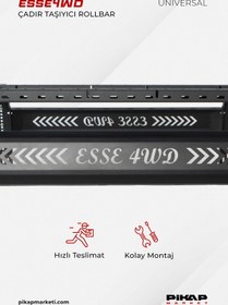 Resim Pikap Market Toyota Hilüx Uyumlu Çadır Taşıyıcı Rollbar 