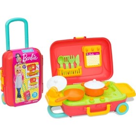Resim Dede Oyuncak Barbie Mutfak Set Bavulum 