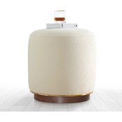 Resim Lorence Home Zeone Puf - Krem 