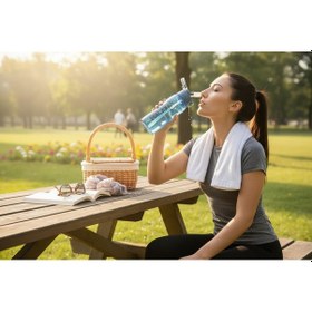 Resim Titiz Rio Matara 750 Ml Mavi Renk -kapaklı- Pipetli, Bpa İçermez,kapak Koruma Su Matarası Çok Renkli 