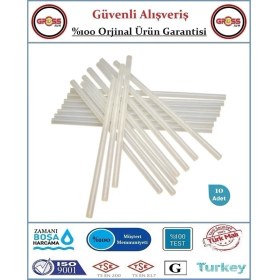 Resim Çubuk Mum Silikon Şeffaf - 11.2X300MM Kalın - 10 Adet 