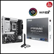 Resim Asus Prıme B860M-A Wı-Fı, 4xddr5 2x M.2, Hdmı, 2xdp, Wi-Fi 6e, Bluetooth V5.3, Type-C, Intel Core Ultra Cpu(Seri 2), LGA1851 Soket Anakart 