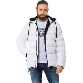 Resim Cipo & Baxx Cm202 Erkek Şişme Mont Beyaz 