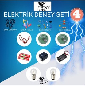 Resim Kutulu, Elektrik Deney Seti - 4 Eğitici Hobi Bilim Seti 