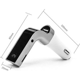 Resim admay Carg7 Micro Sd USB Girişli Bluetooth Araç Kiti 